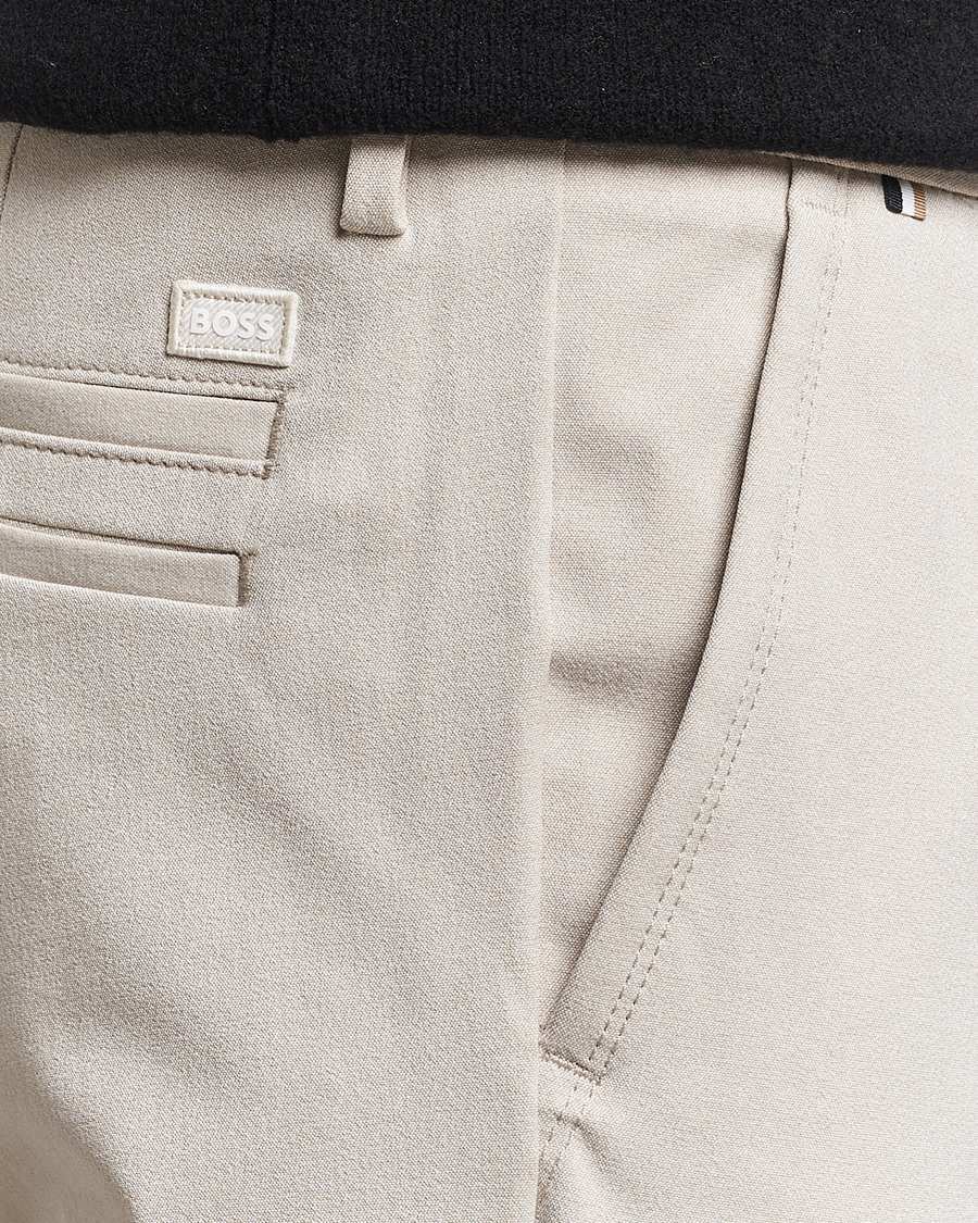Herre | Bukser | BOSS BLACK | Kaiton Structured Chinos Light Beige