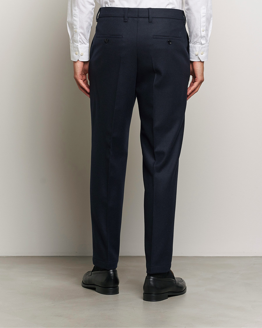 Herre | Bukser | BOSS BLACK | Perin Wool Trousers Dark Blue