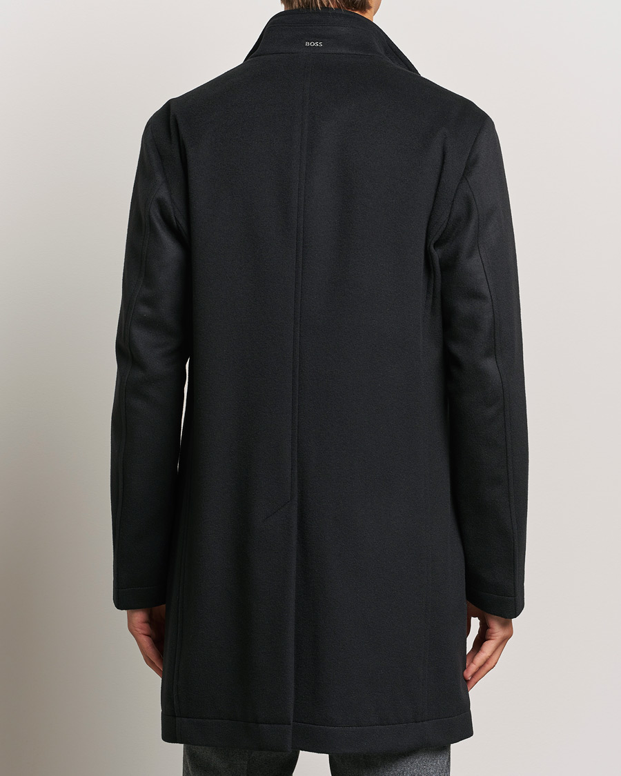 Herre | Jakker | BOSS BLACK | Hyde Stand Up Collar Coat Black