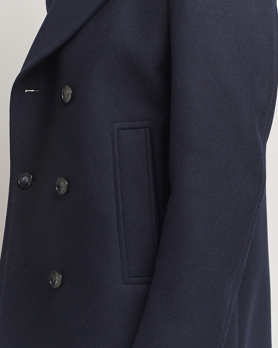 Herre | Jakker | BOSS BLACK | Clay Wool Peacoat Dark Blue