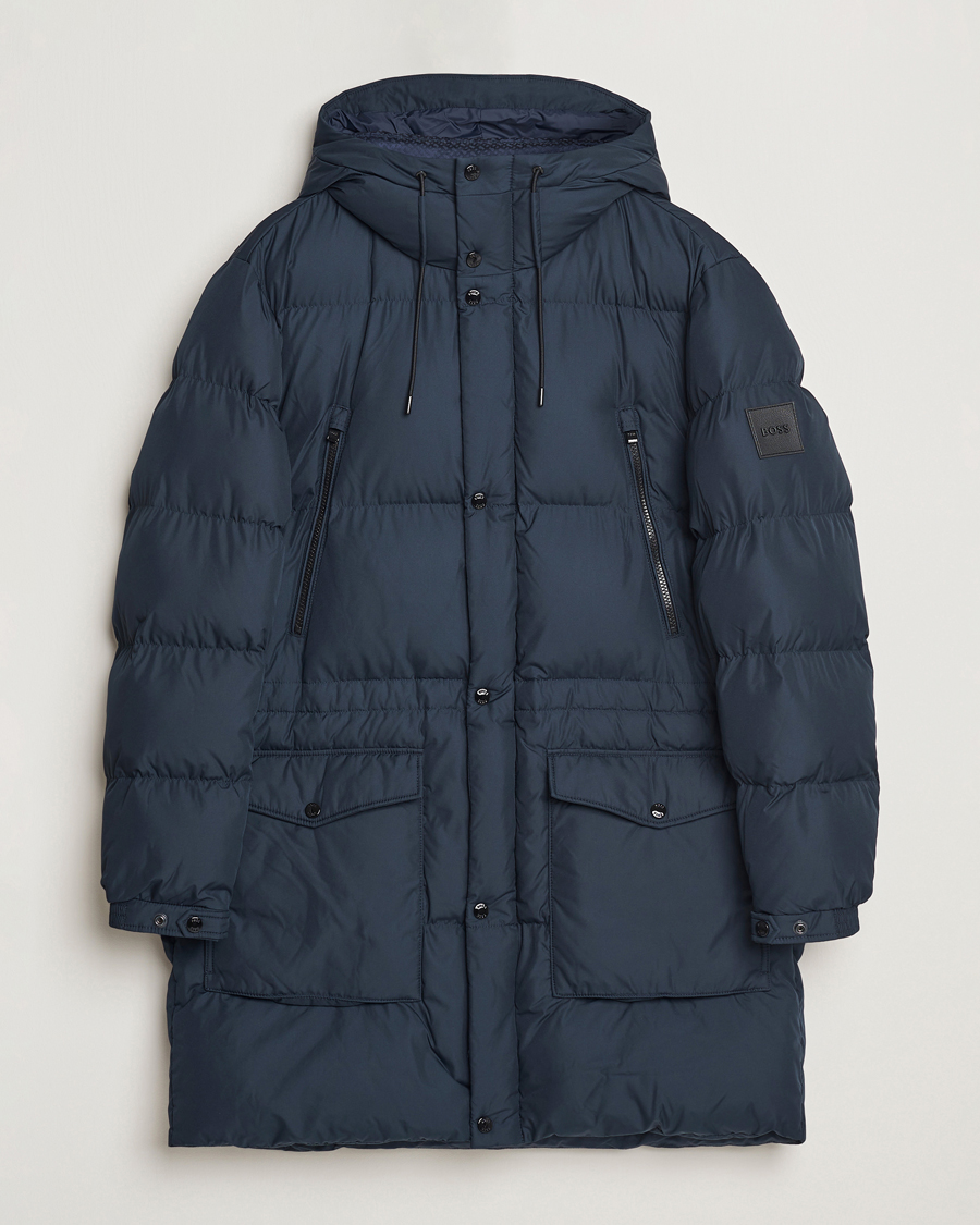 Herre | Jakker | BOSS BLACK | Condolo Puffer Parka Dark Blue