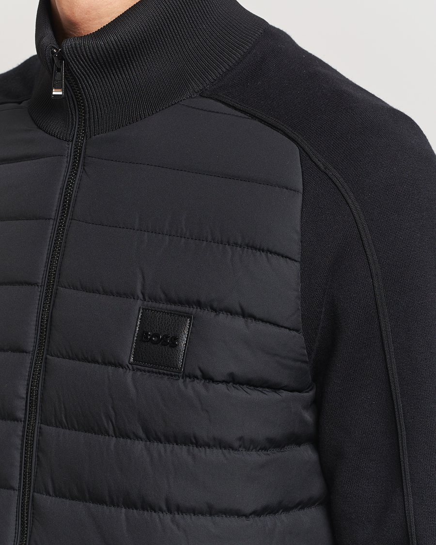 Herre | Jakker | BOSS BLACK | Esfero Hybrid Full Zip Black