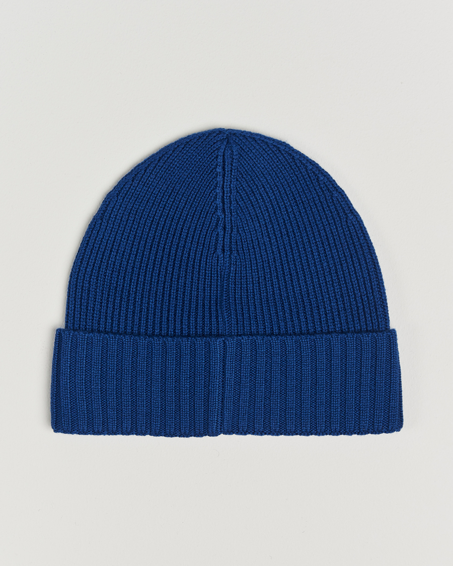 Herre | BOSS BLACK Fati Wool Beanie Open Blue | BOSS BLACK | Fati Wool Beanie Open Blue