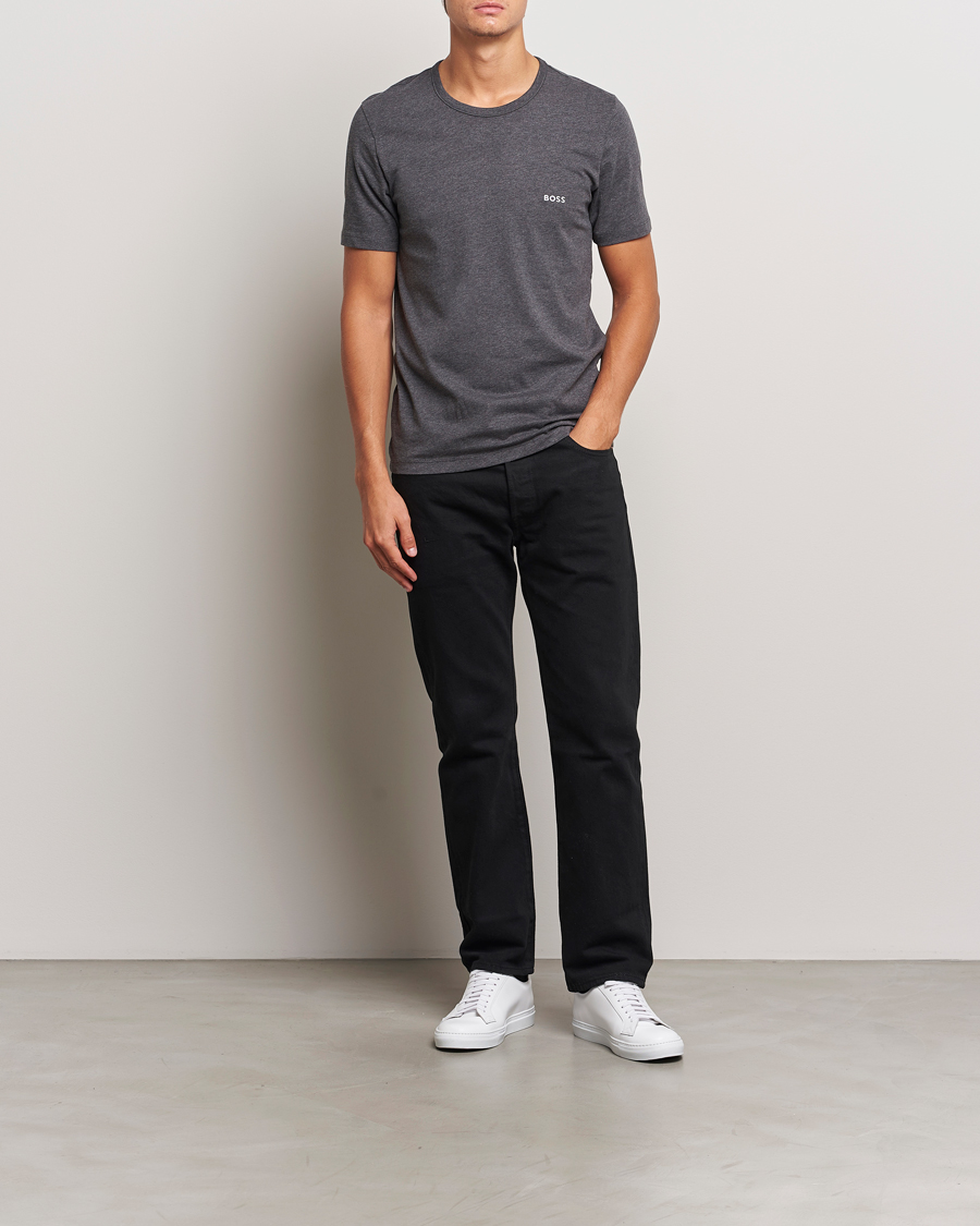 Herre | T-Shirts | BOSS BLACK | 3-Pack Crew Neck T-Shirt Grey/White/Navy