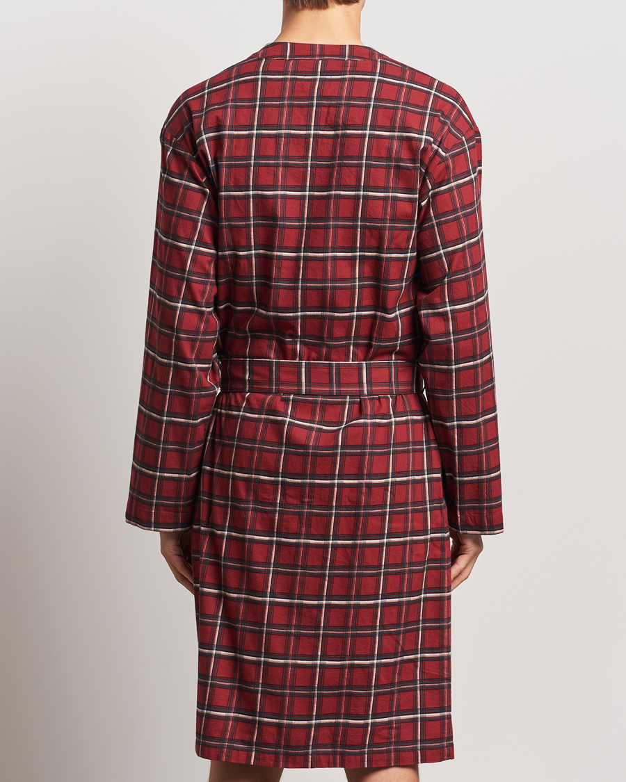 Herre | Pyjamaser og badekåper | BOSS BLACK | Holiday Checked Robe Dark Red