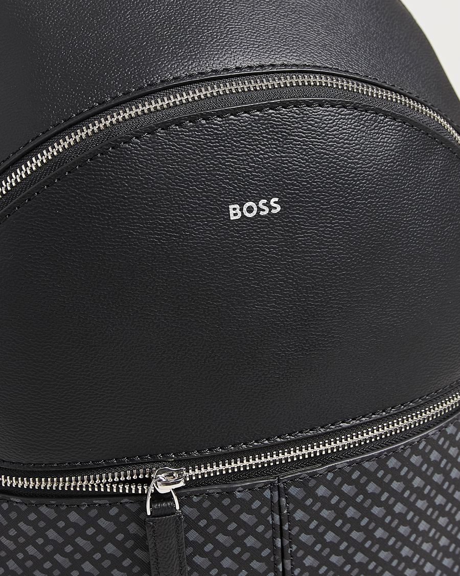 Herre | BOSS BLACK Zair Monogram Backpack Black | BOSS BLACK | Zair Monogram Backpack Black