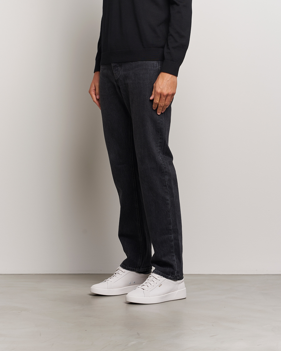 Herre | BOSS BLACK Belwar Leather Sneaker Open White | BOSS BLACK | Belwar Leather Sneaker Open White