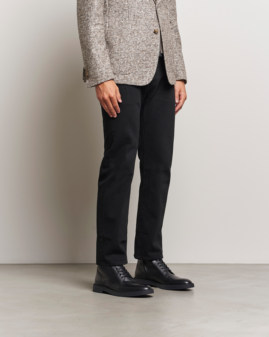 Herre | BOSS BLACK Calev Leather Boot Black | BOSS BLACK | Calev Leather Boot Black
