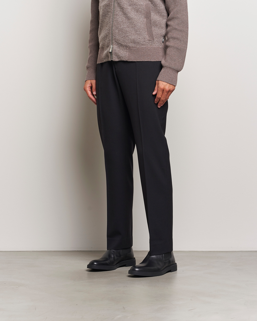 Herre | BOSS BLACK Calev Leather Chelsea Boot Black | BOSS BLACK | Calev Leather Chelsea Boot Black