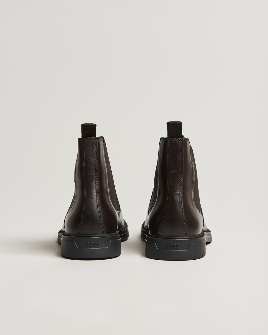 Herre | BOSS BLACK Calev Leather Chelsea Boot Dark Brown | BOSS BLACK | Calev Leather Chelsea Boot Dark Brown
