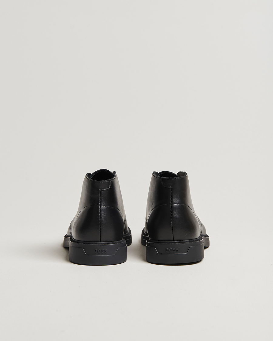 Herre | BOSS BLACK Calev Leather Chukka Boot Black | BOSS BLACK | Calev Leather Chukka Boot Black