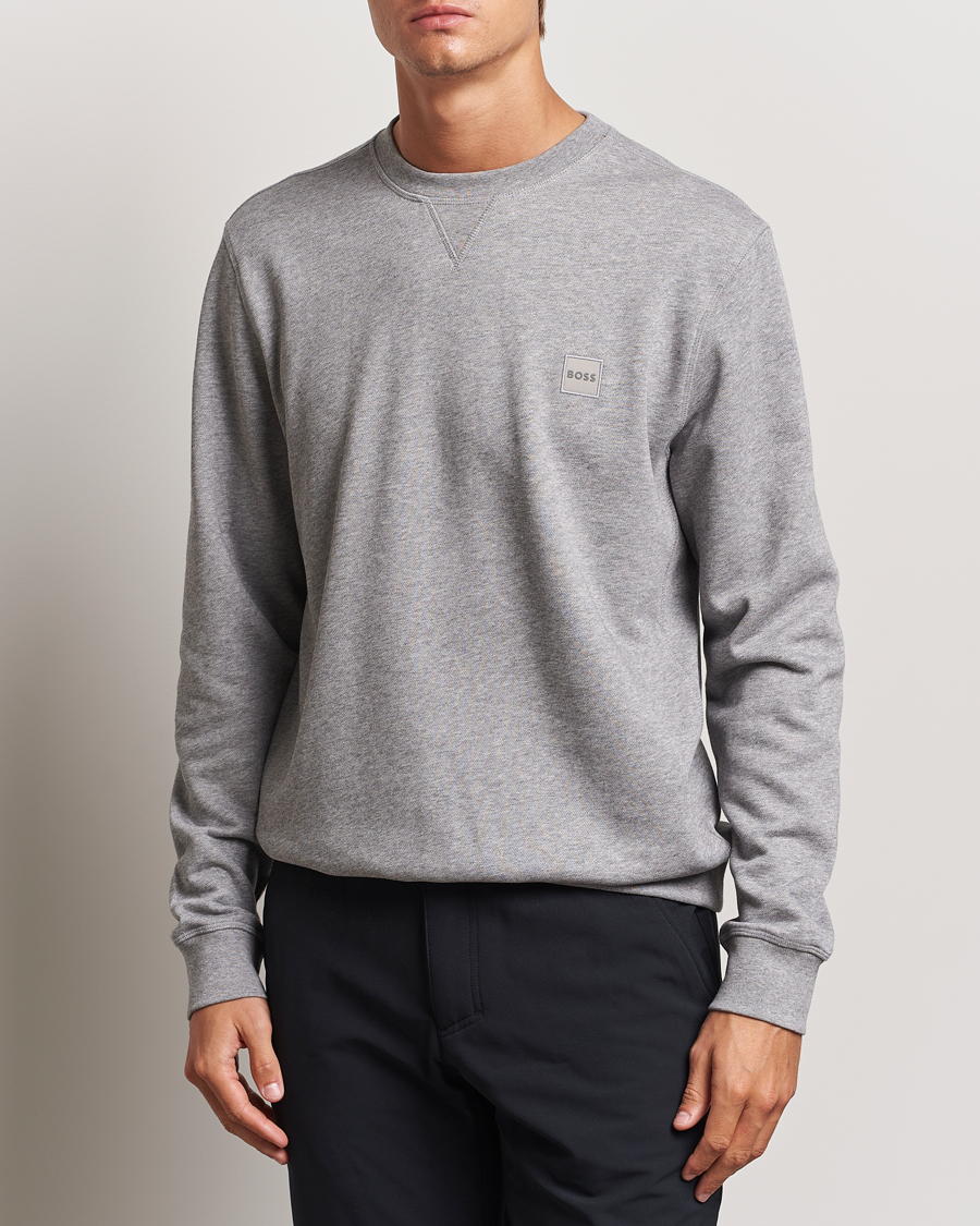 Herre | Gensere | BOSS ORANGE | Westart Logo Sweatshirt Light Grey