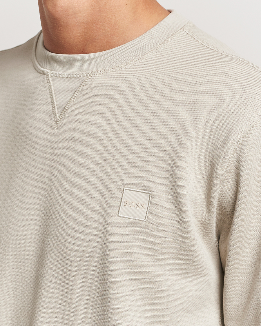 Herre | Gensere | BOSS ORANGE | Westart Logo Sweatshirt Light Beige