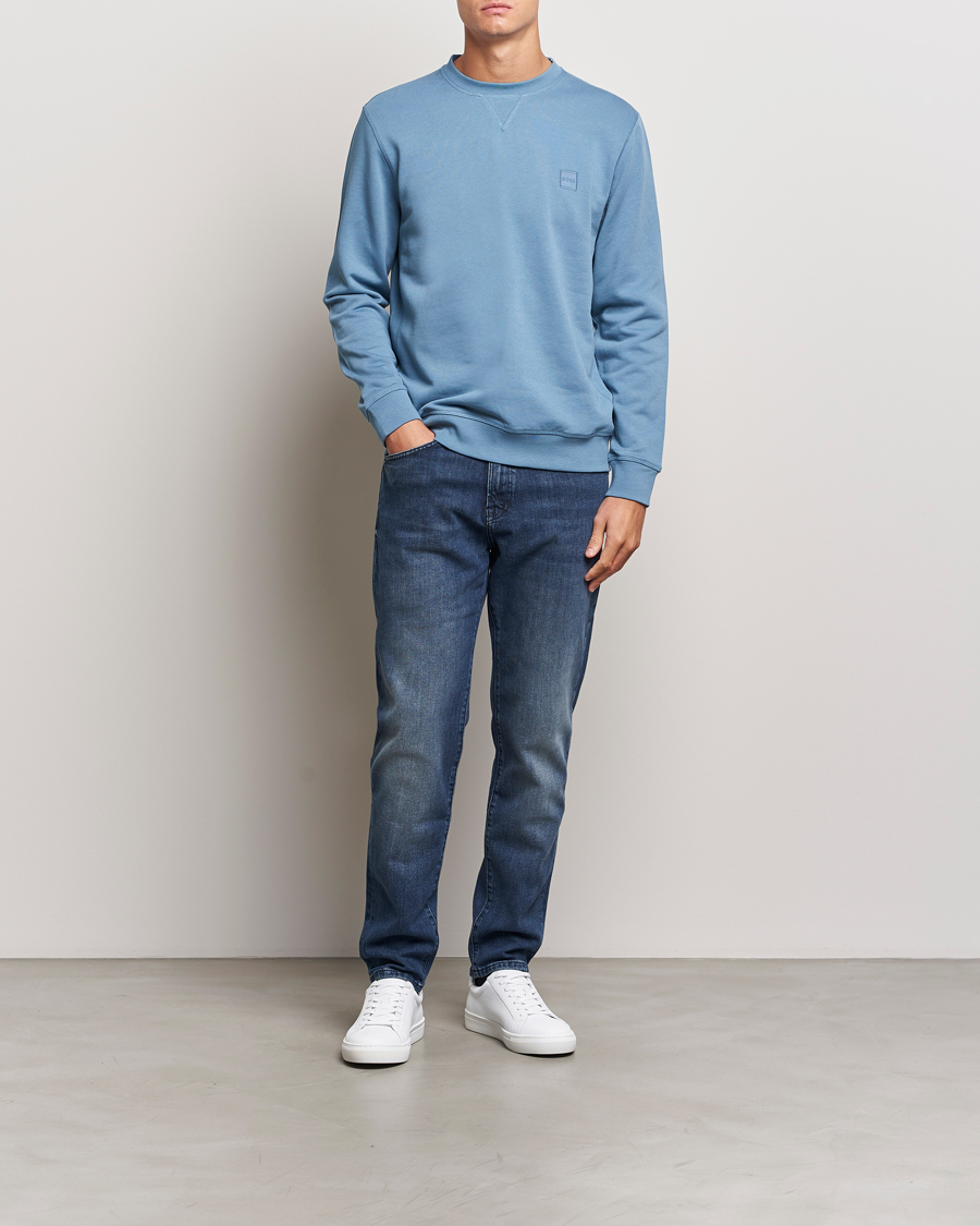 Herre | Gensere | BOSS ORANGE | Westart Logo Sweatshirt Open Blue