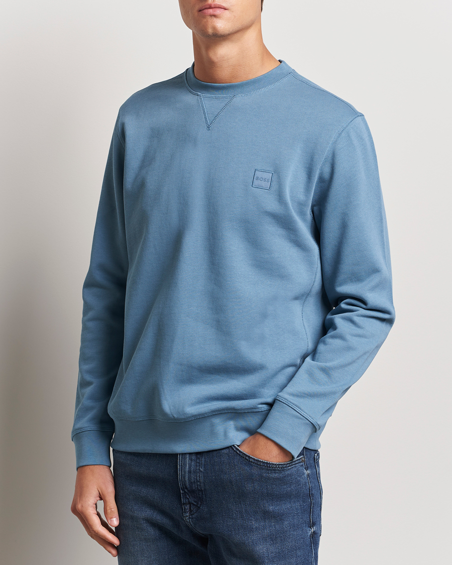 Herre | Gensere | BOSS ORANGE | Westart Logo Sweatshirt Open Blue