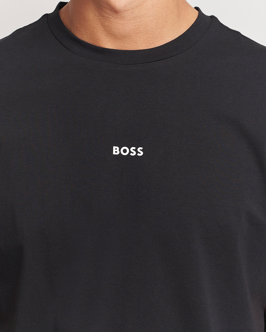 Herre | T-Shirts | BOSS ORANGE | Tchup Logo Crew Neck T-Shirt Black