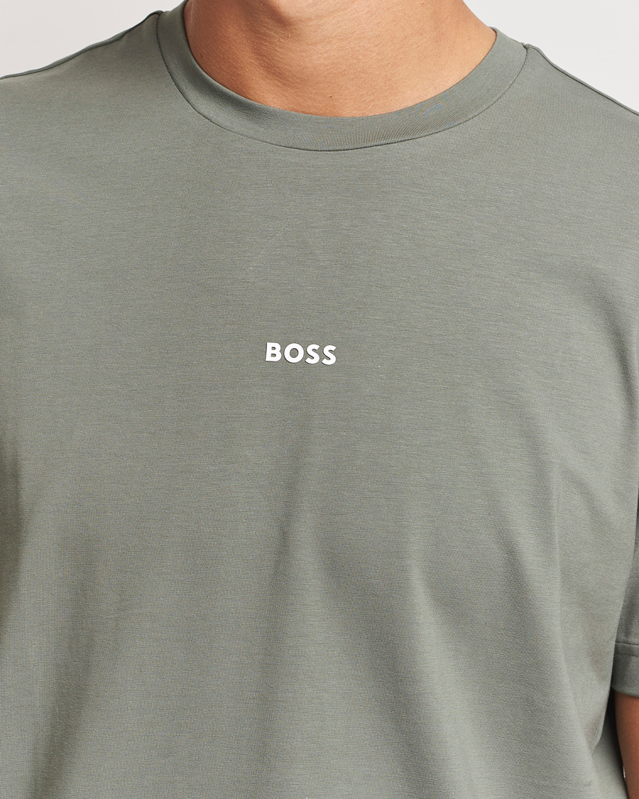 Herre | T-Shirts | BOSS ORANGE | Tchup Logo Crew Neck T-Shirt Open Grey