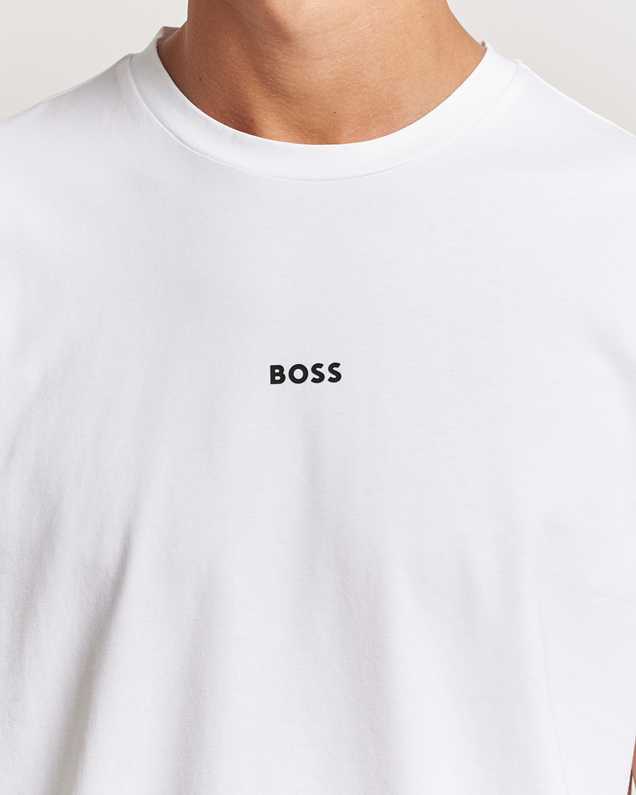 Herre | T-Shirts | BOSS ORANGE | Tchup Logo Crew Neck T-Shirt White