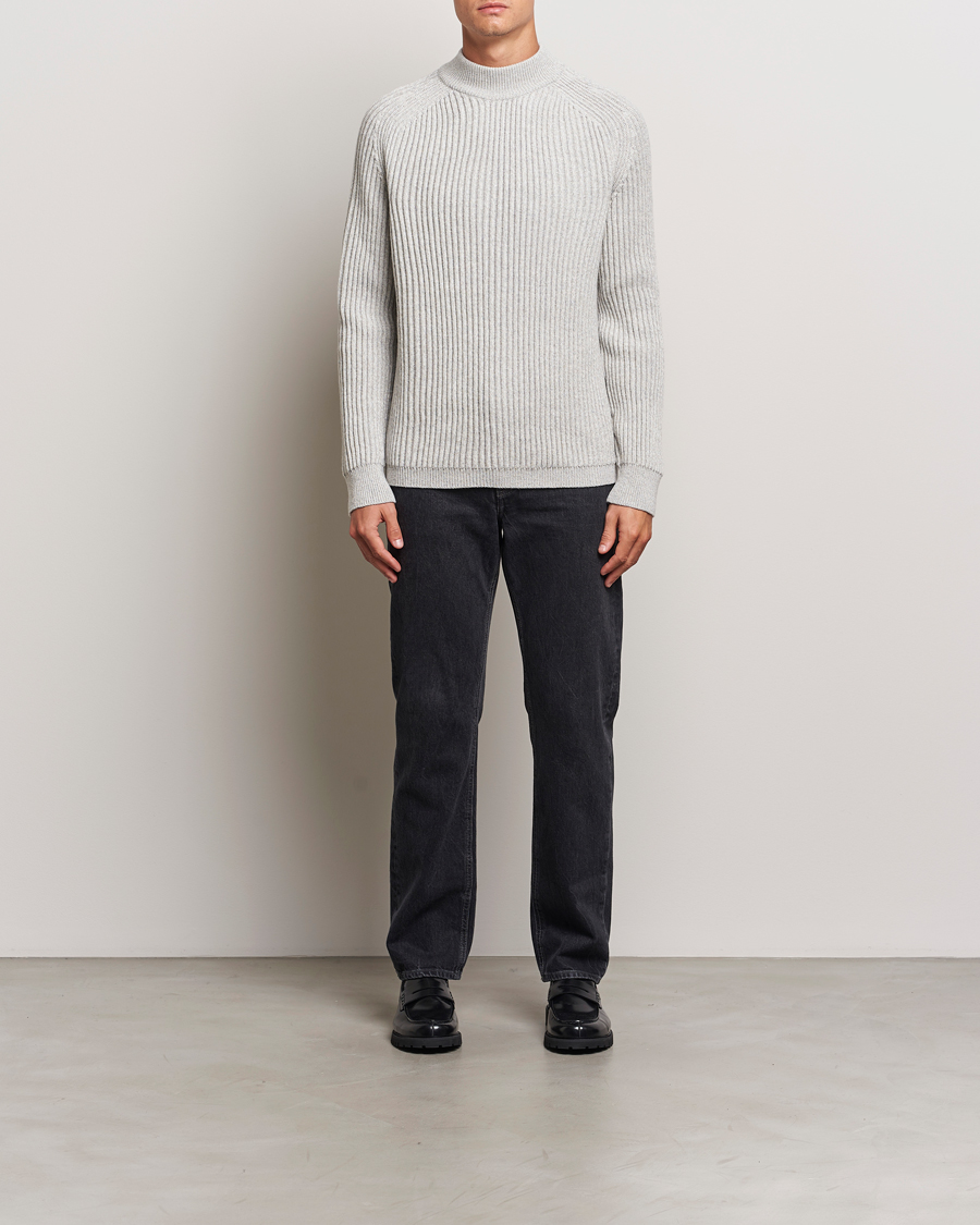Herre | Gensere | BOSS ORANGE | Kearth Rib Knitted Polo Light Beige