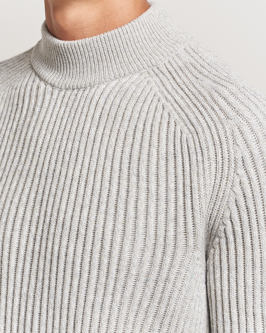 Herre | Gensere | BOSS ORANGE | Kearth Rib Knitted Polo Light Beige