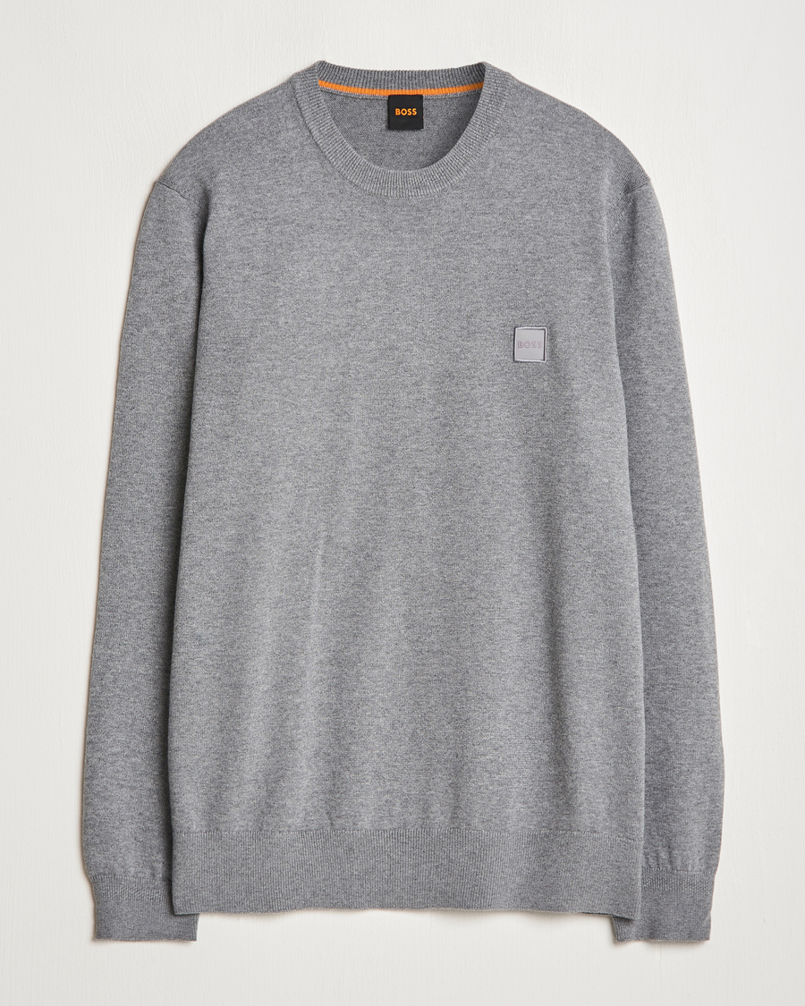 Herre | Gensere | BOSS ORANGE | Kanovano Knitted Sweater Light Grey