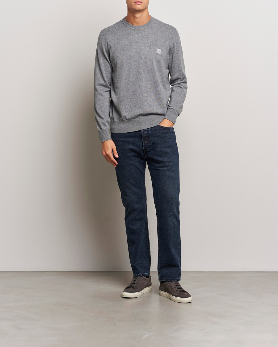 Herre | Gensere | BOSS ORANGE | Kanovano Knitted Sweater Light Grey