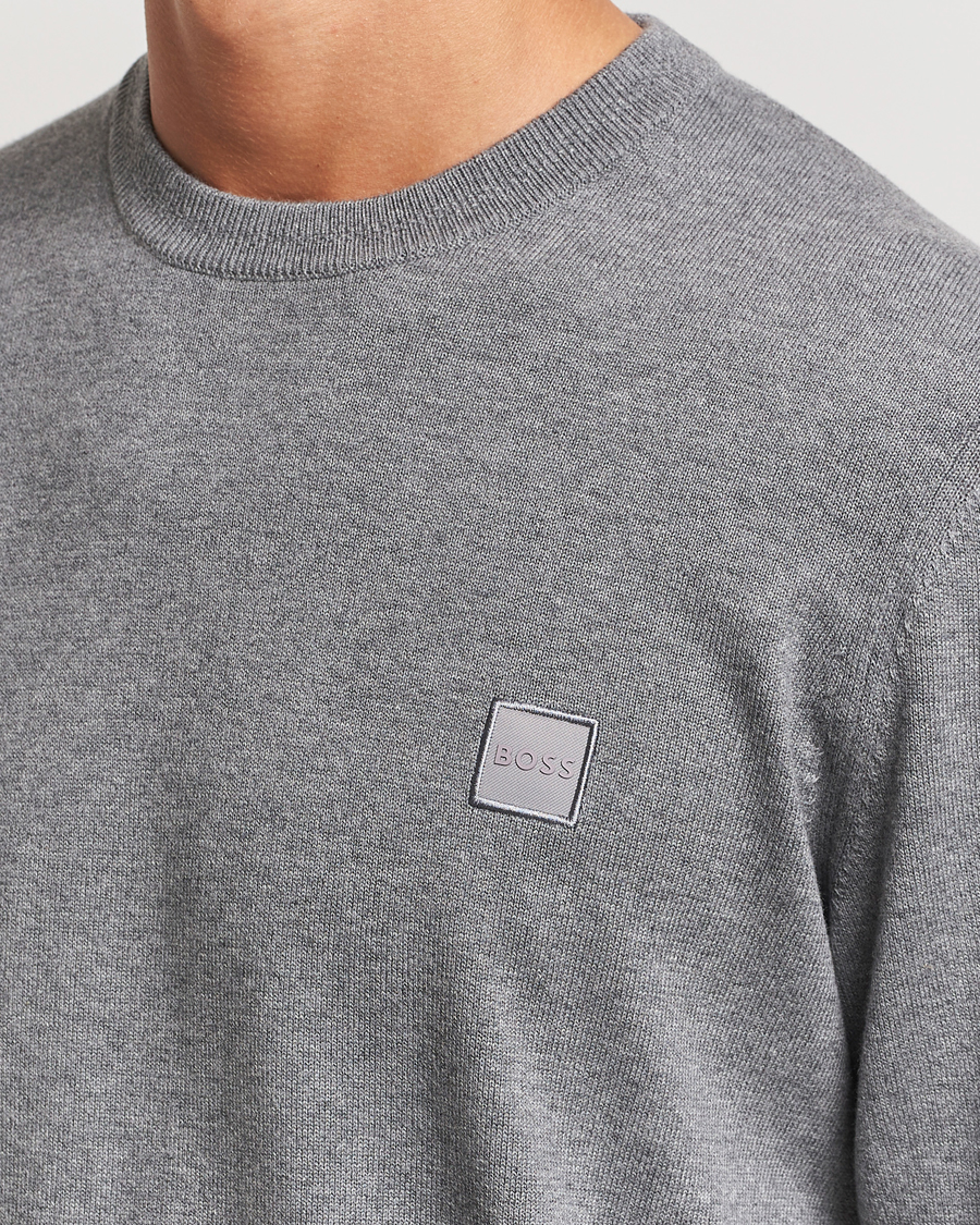 Herre | Gensere | BOSS ORANGE | Kanovano Knitted Sweater Light Grey