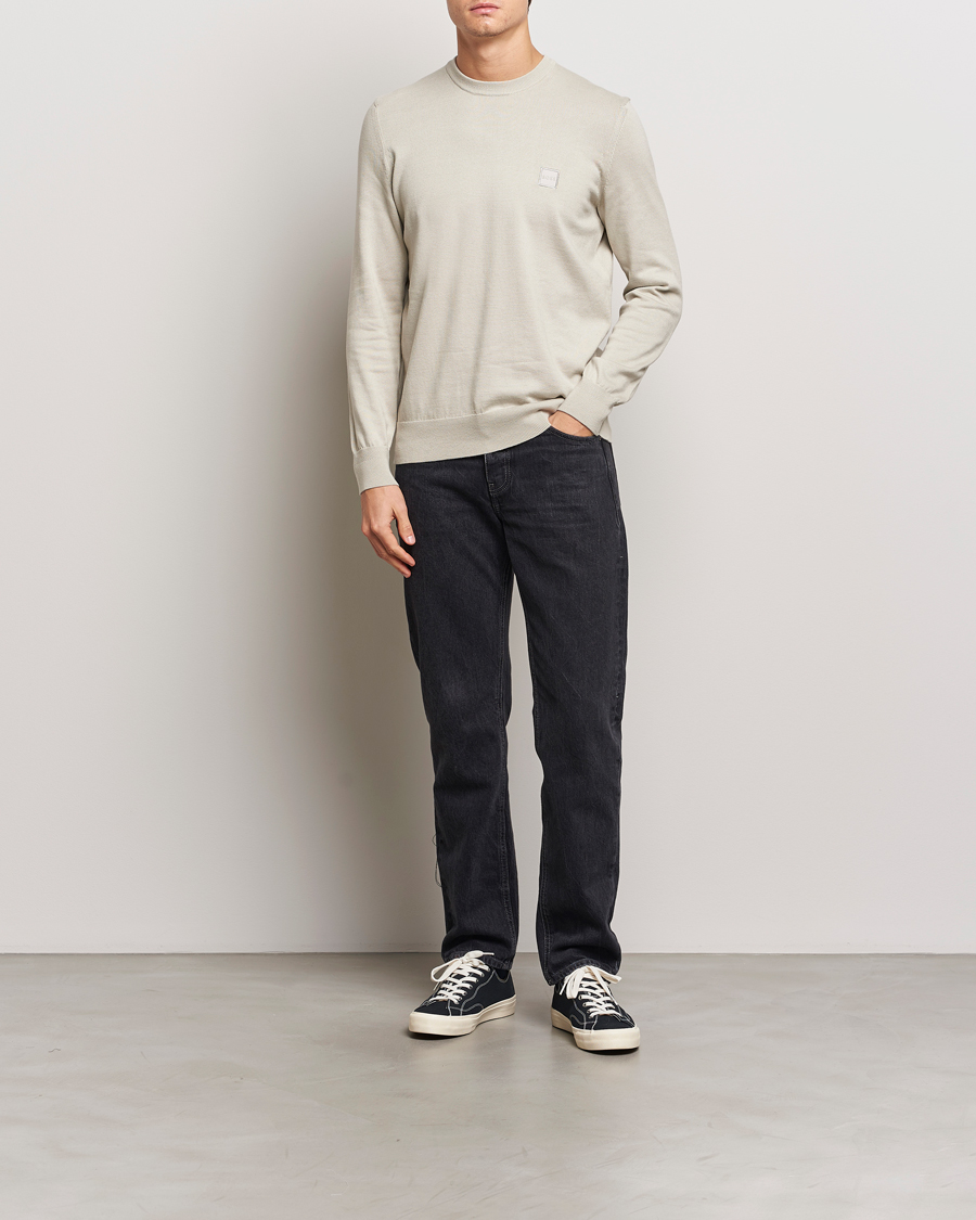 Herre | Gensere | BOSS ORANGE | Kanovano Knitted Sweater Light Beige