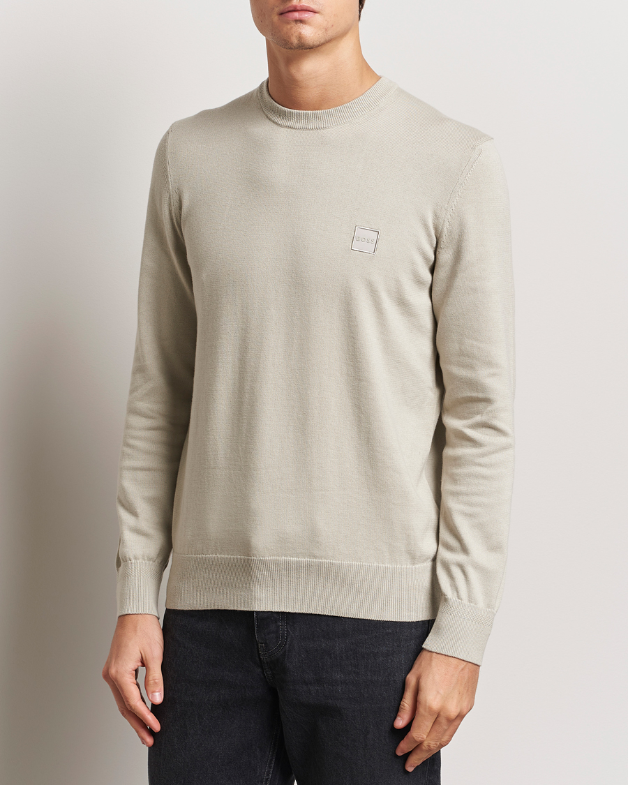Herre | Gensere | BOSS ORANGE | Kanovano Knitted Sweater Light Beige