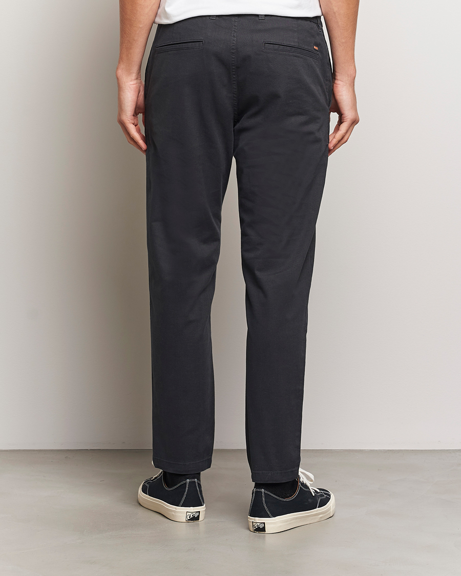Herre | Bukser | BOSS ORANGE | Tapered Drawstring Trousers Black