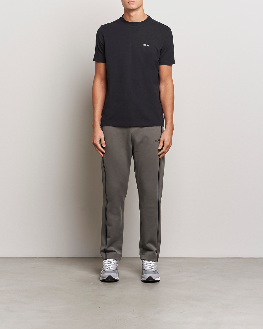 Herre | T-Shirts | BOSS GREEN | Logo Crew Neck T-Shirt Black