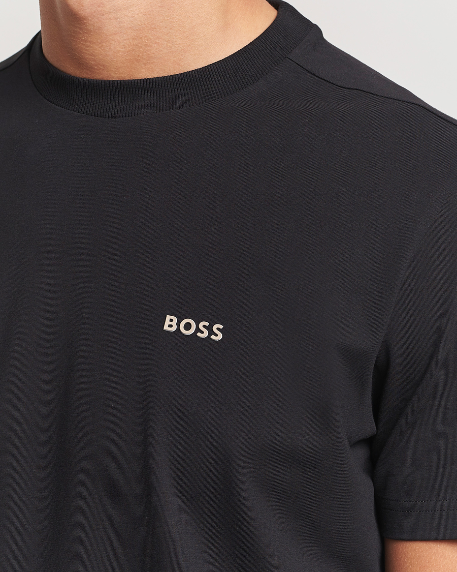 Herre | T-Shirts | BOSS GREEN | Logo Crew Neck T-Shirt Black