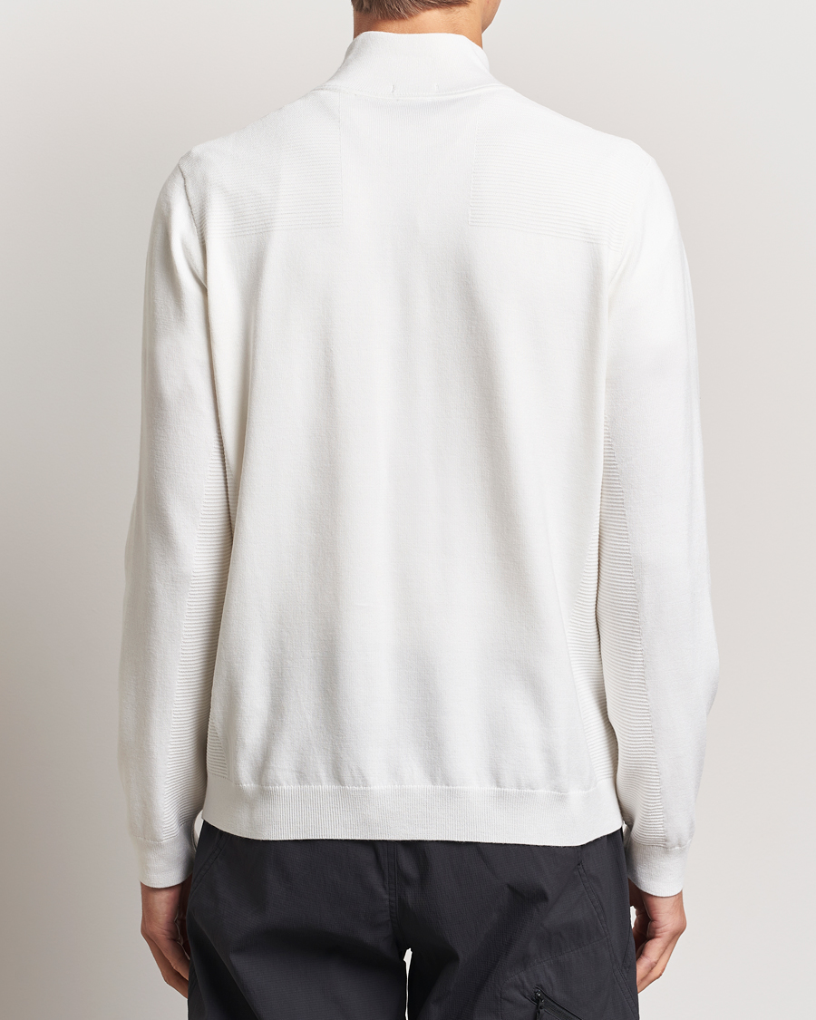 Herre | Gensere | BOSS GREEN | Momentum Knitted Half Zip White