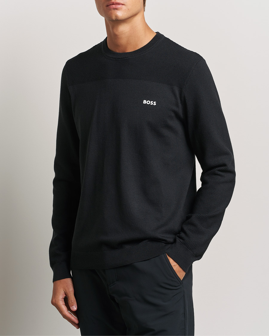 Herre | Gensere | BOSS GREEN | Momentum Knitted Crew Neck Dark Blue