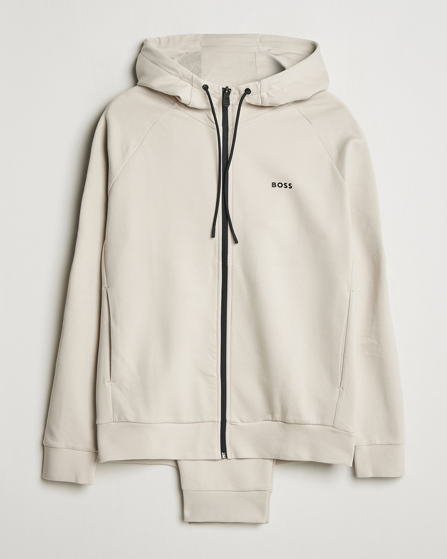 Herre | Gensere | BOSS GREEN | Tracksuit Set Light Beige