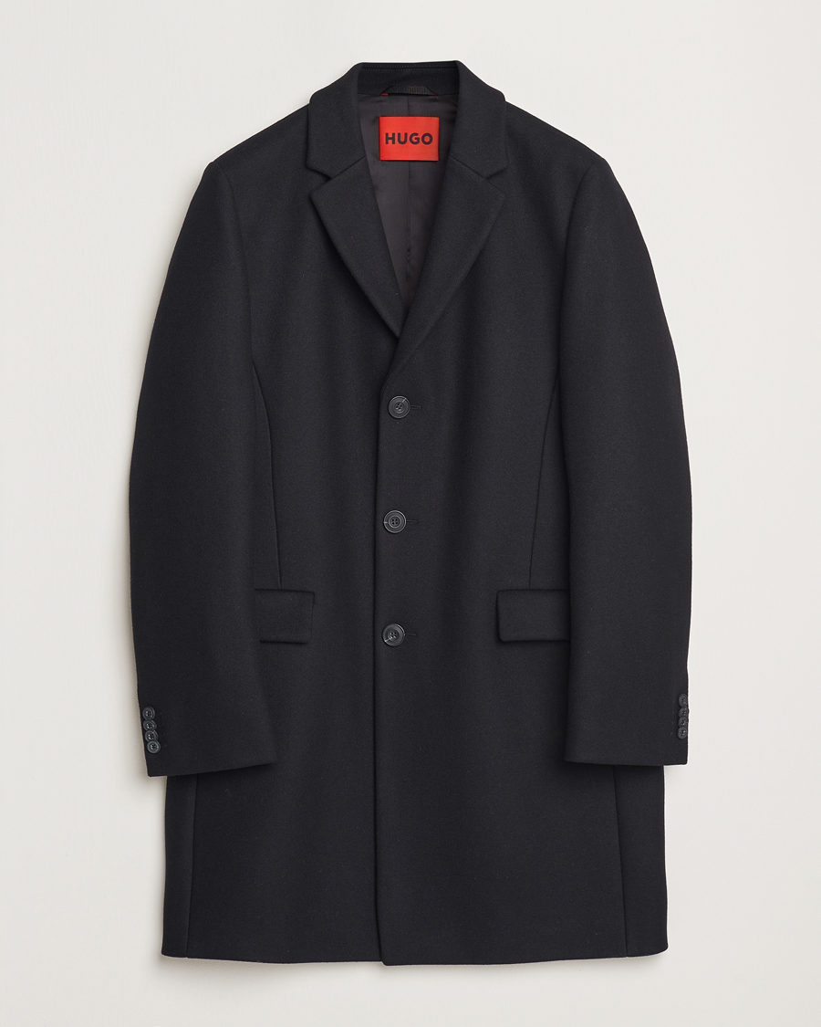 Herre | Jakker | HUGO | Migor Wool Coat Black