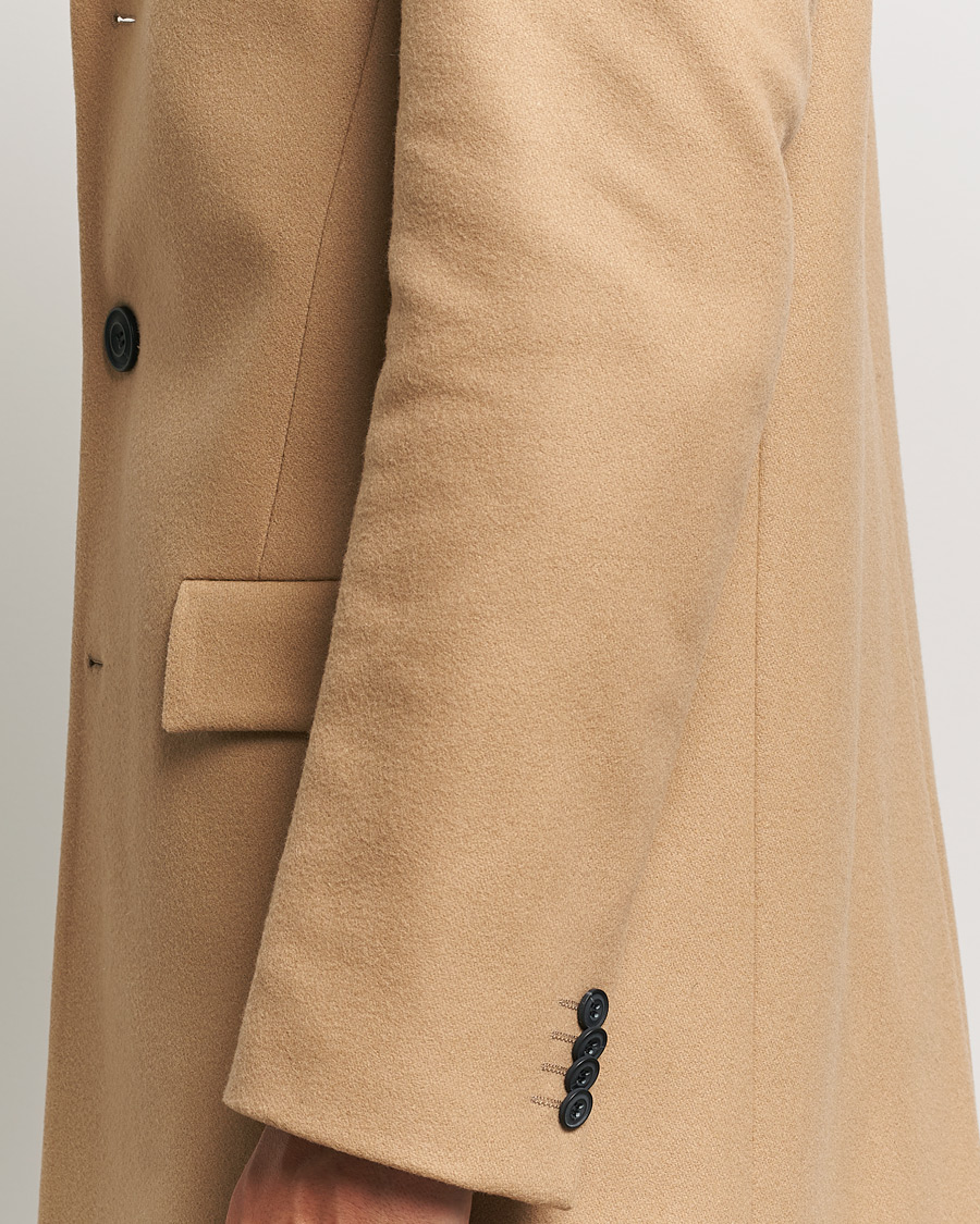 Herre | Jakker | HUGO | Migor Wool Coat Medium Beige