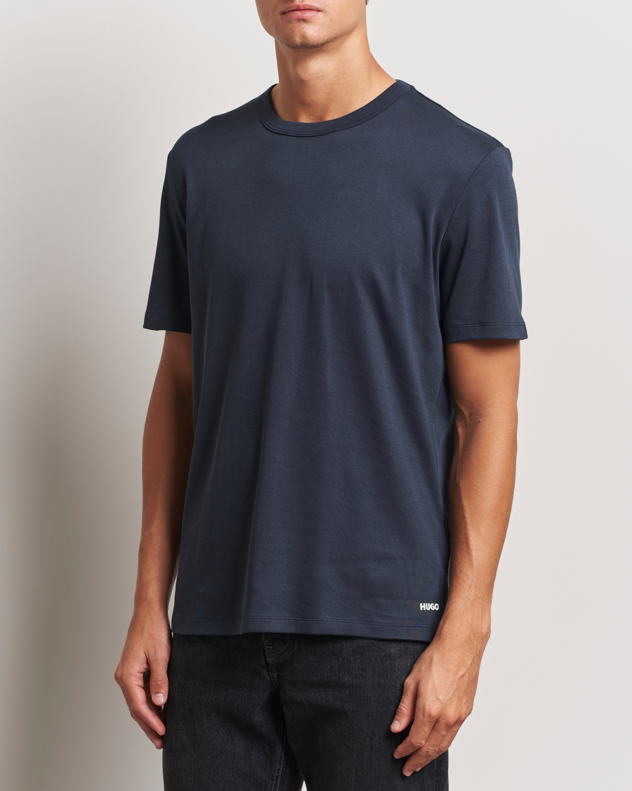 Herre | T-Shirts | HUGO | Dozy Crew Neck T-Shirt Dark Blue