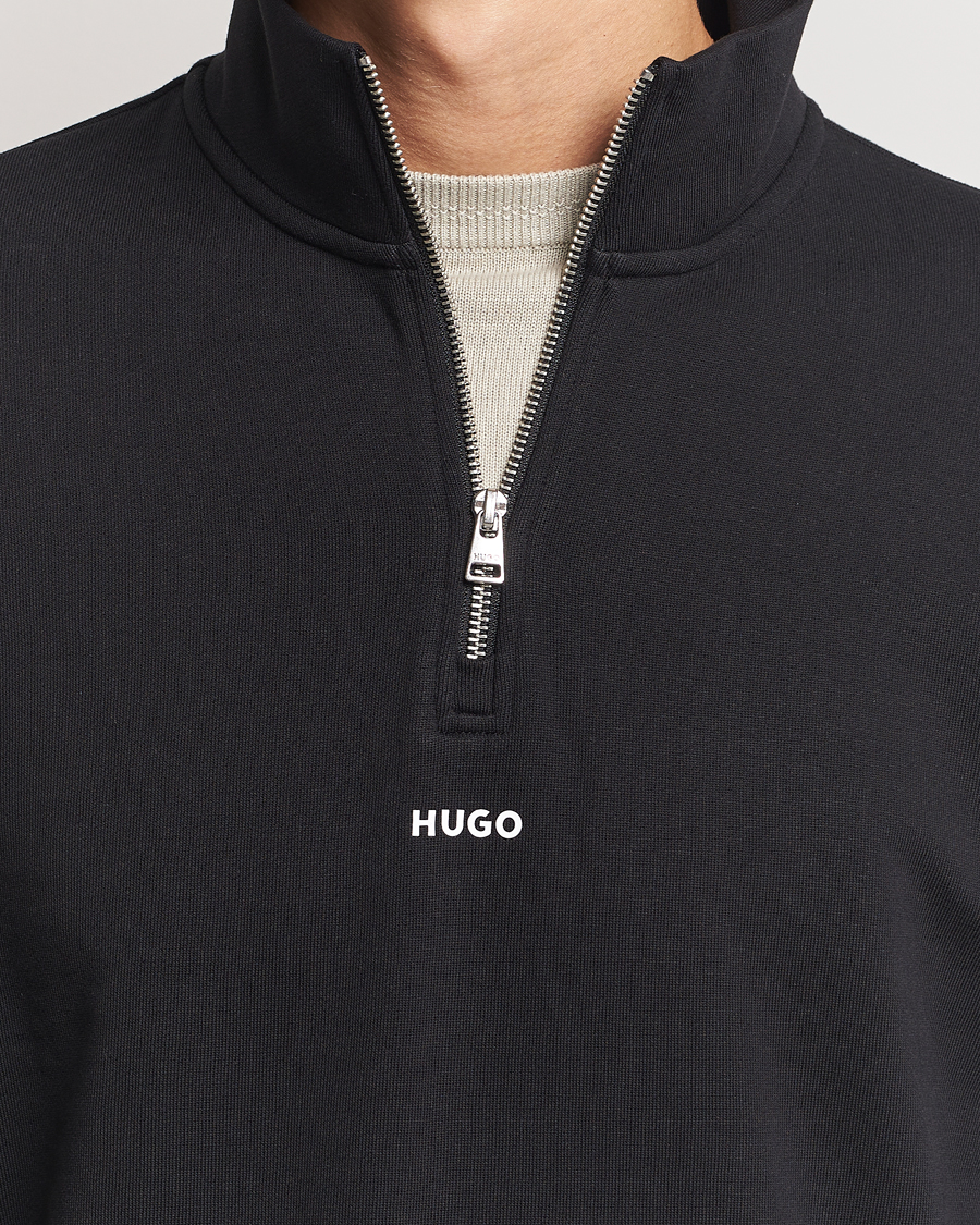 Herre | Gensere | HUGO | Durty Half Zip Sweatshirt Black