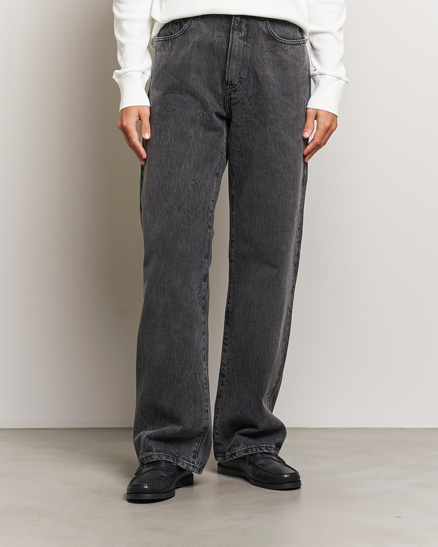 Herre | Jeans | Jeanerica | VM009 Vega Canvas Trousers Black Firenze