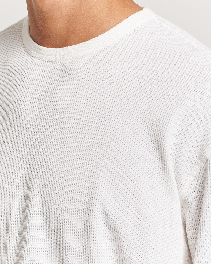 Herre | Gensere | Jeanerica | Jean Waflle Texture Sweater Natural White