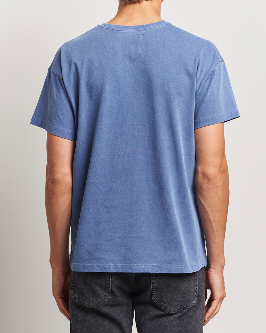Herre | T-Shirts | Jeanerica | Ruben Crew Neck T-Shirt Washed Adriatic Blue
