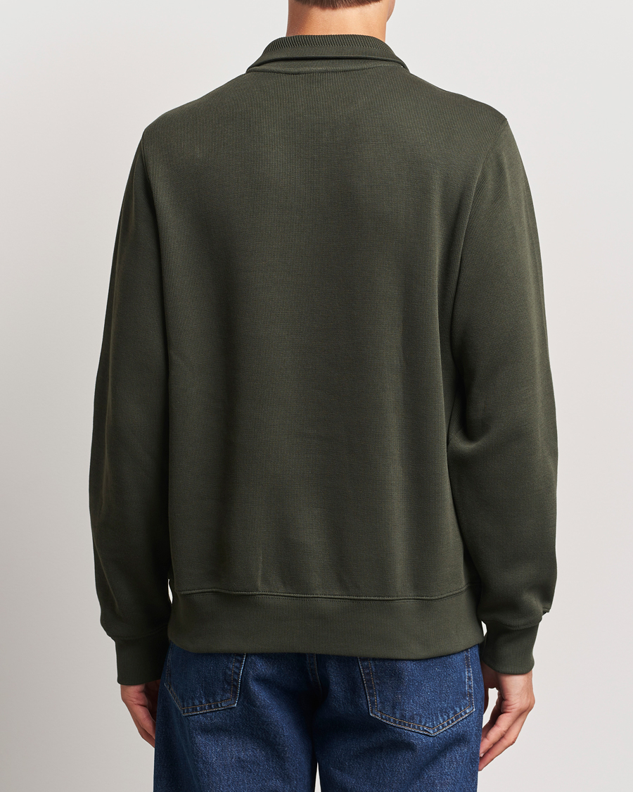 Herre | Gensere | Lacoste | Rib Interlock Half Zip Sapwood