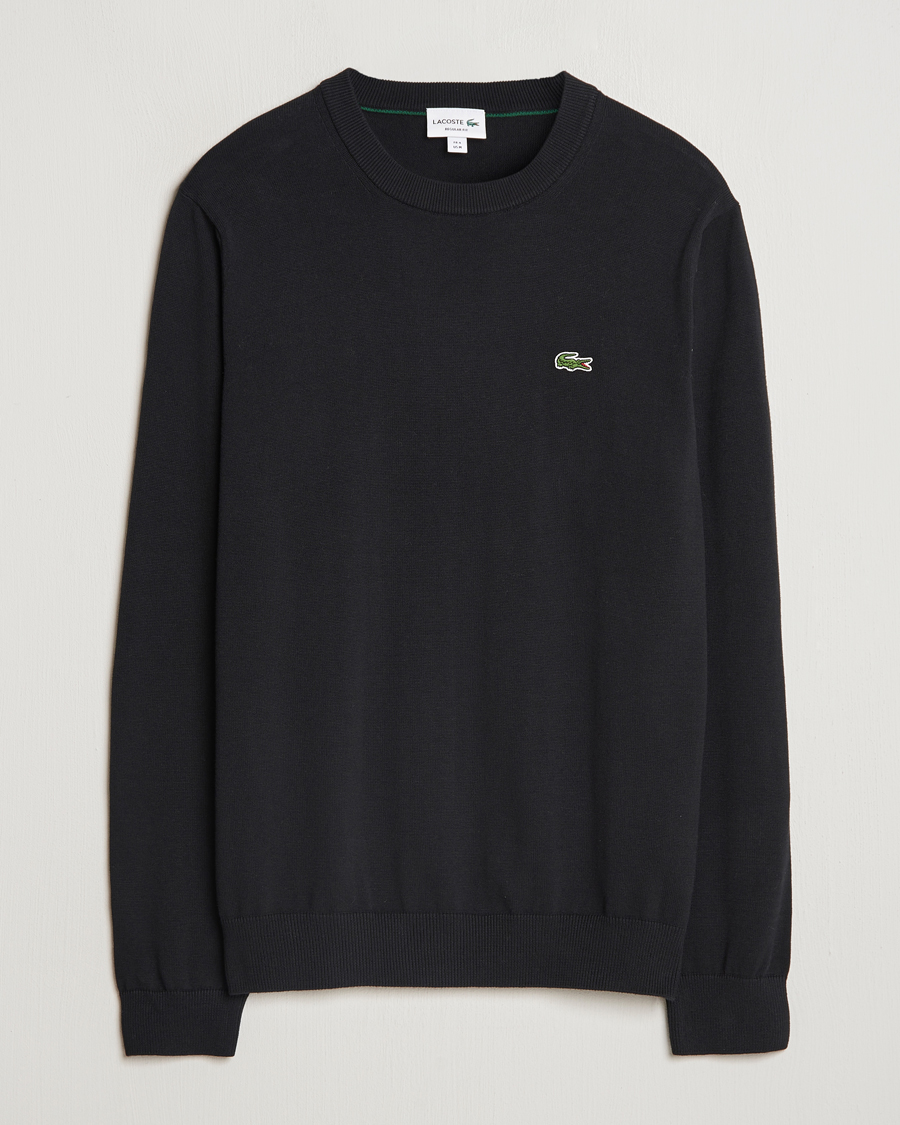 Herre | Gensere | Lacoste | Cotton Knitted Sweater Black