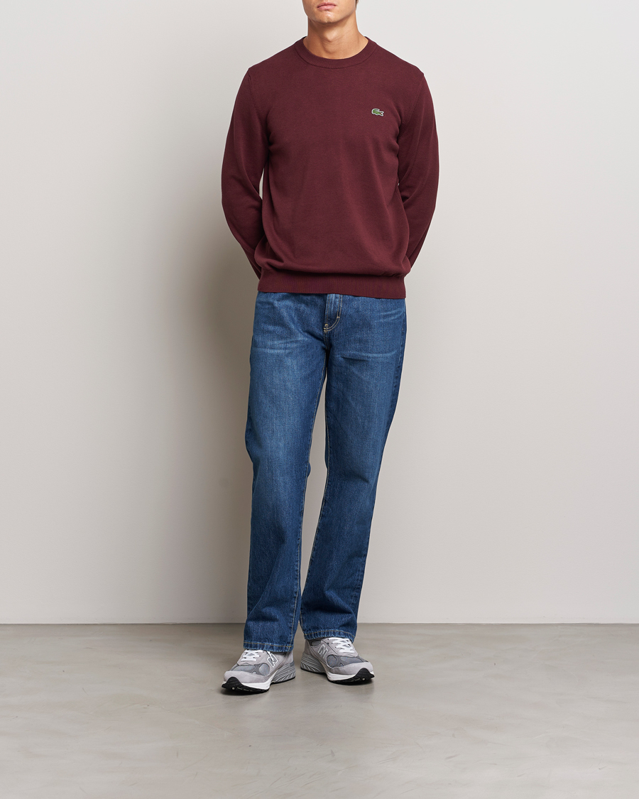 Herre | Gensere | Lacoste | Cotton Knitted Sweater Espresso