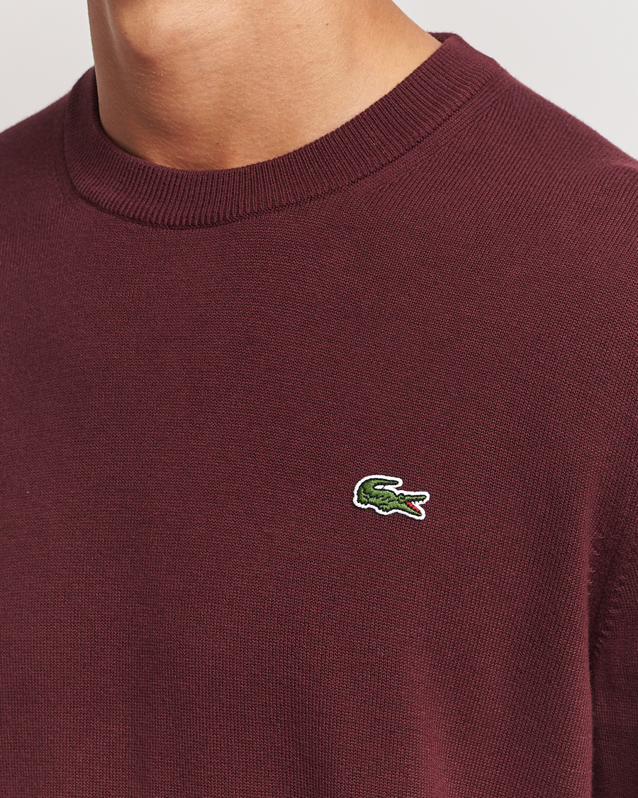 Herre | Gensere | Lacoste | Cotton Knitted Sweater Espresso