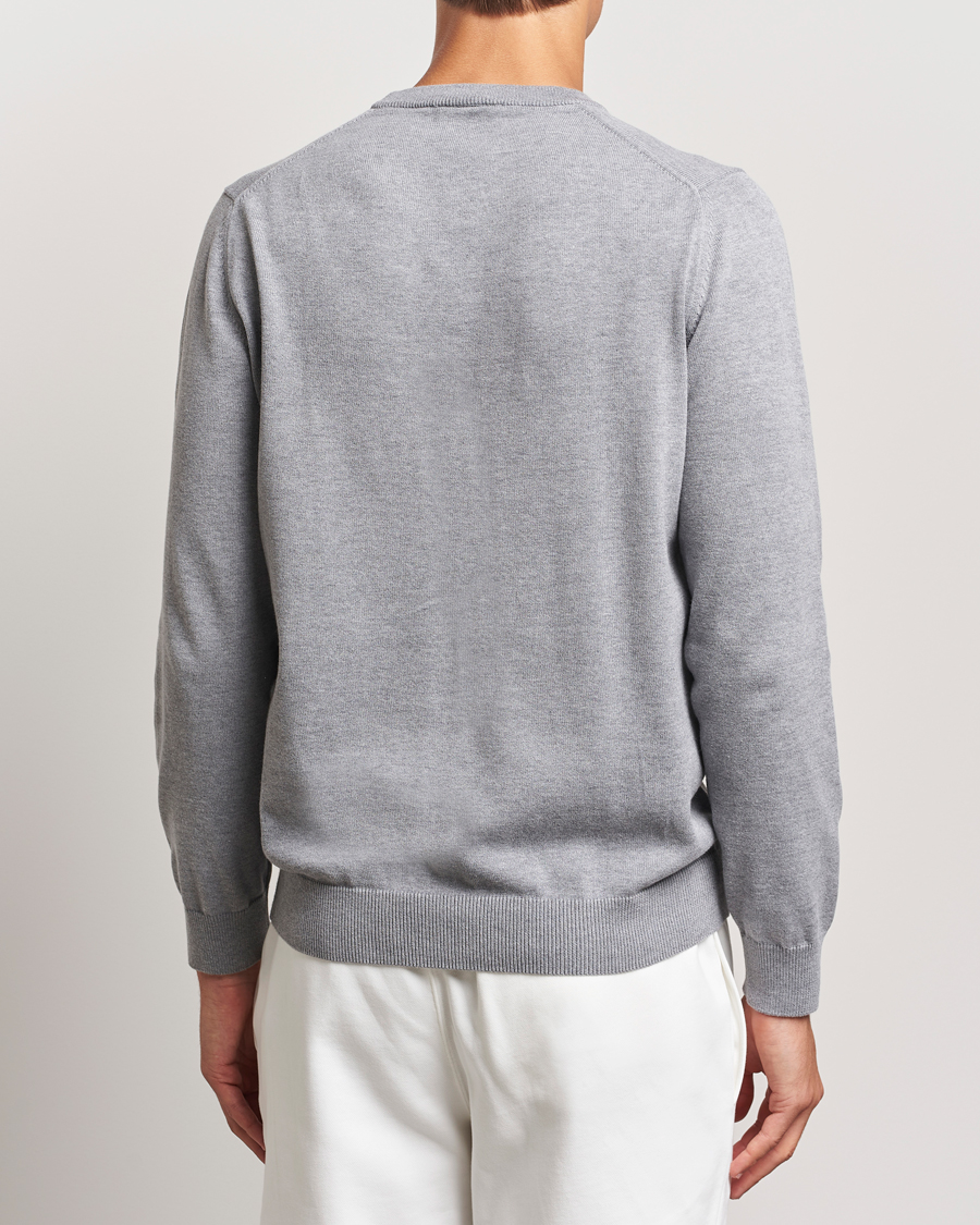 Herre | Gensere | Lacoste | Cotton Knitted Sweater Silver Chine