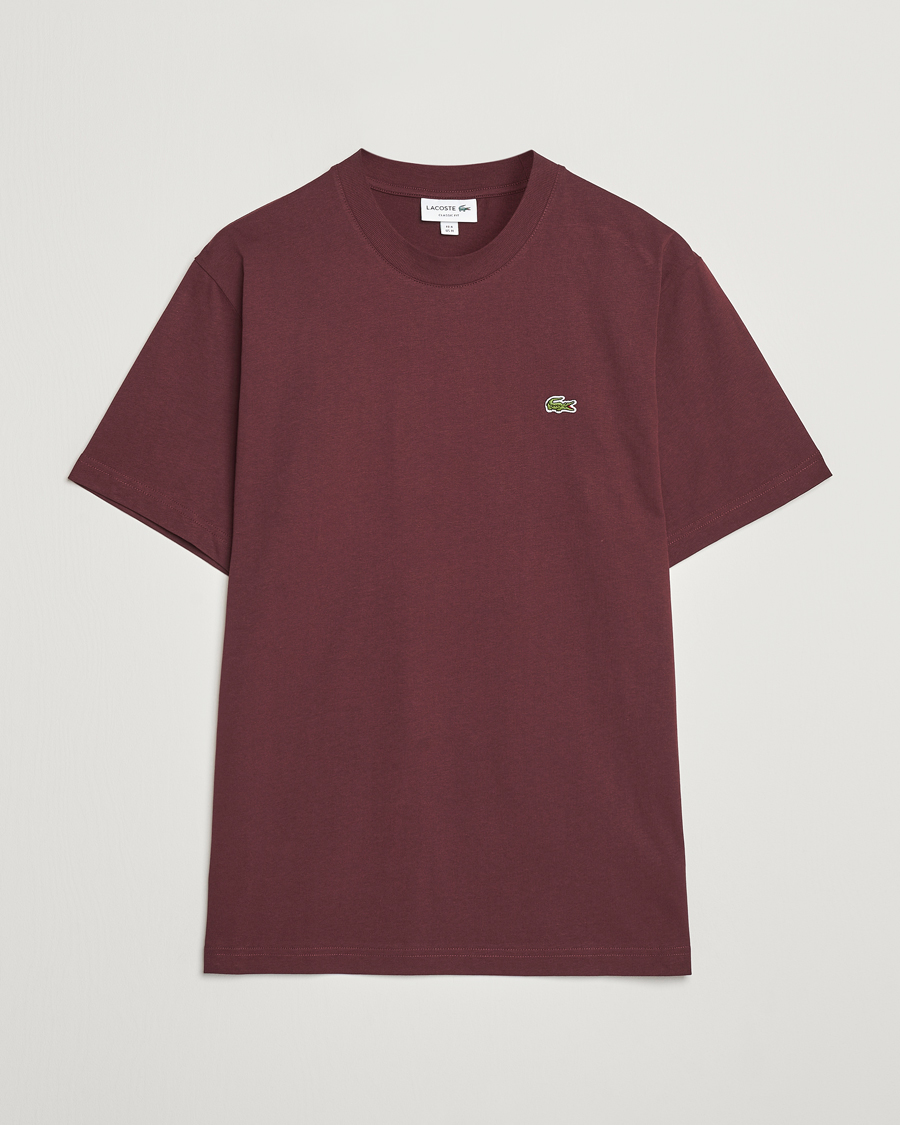 Herre | T-Shirts | Lacoste | Crew Neck T-Shirt Espresso