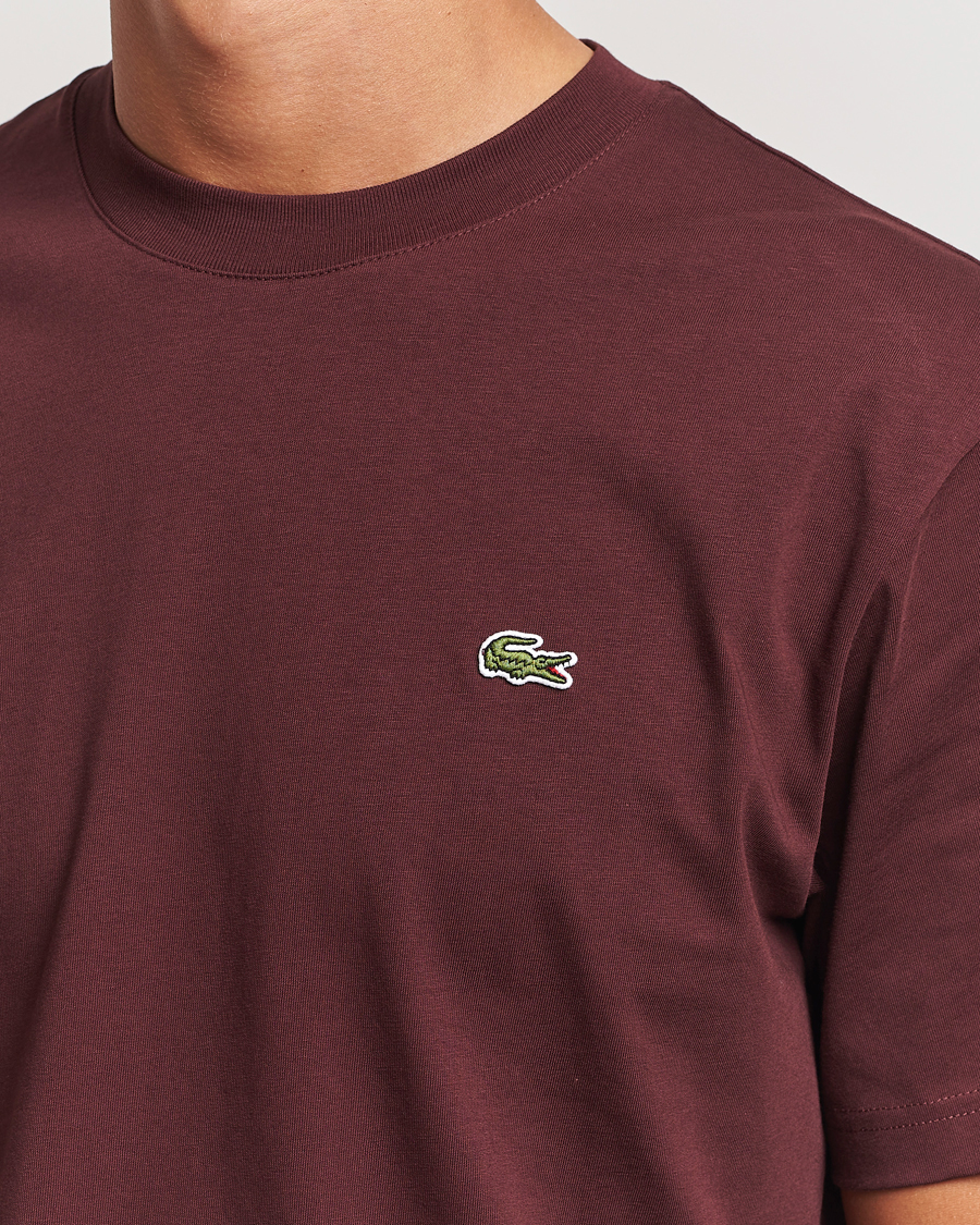 Herre | T-Shirts | Lacoste | Crew Neck T-Shirt Espresso