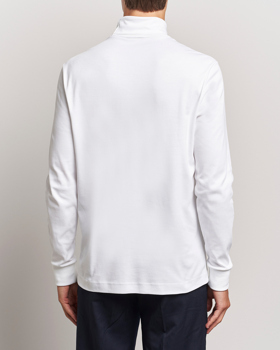 Herre | Gensere | Lacoste | Interlock Cotton Rollneck White
